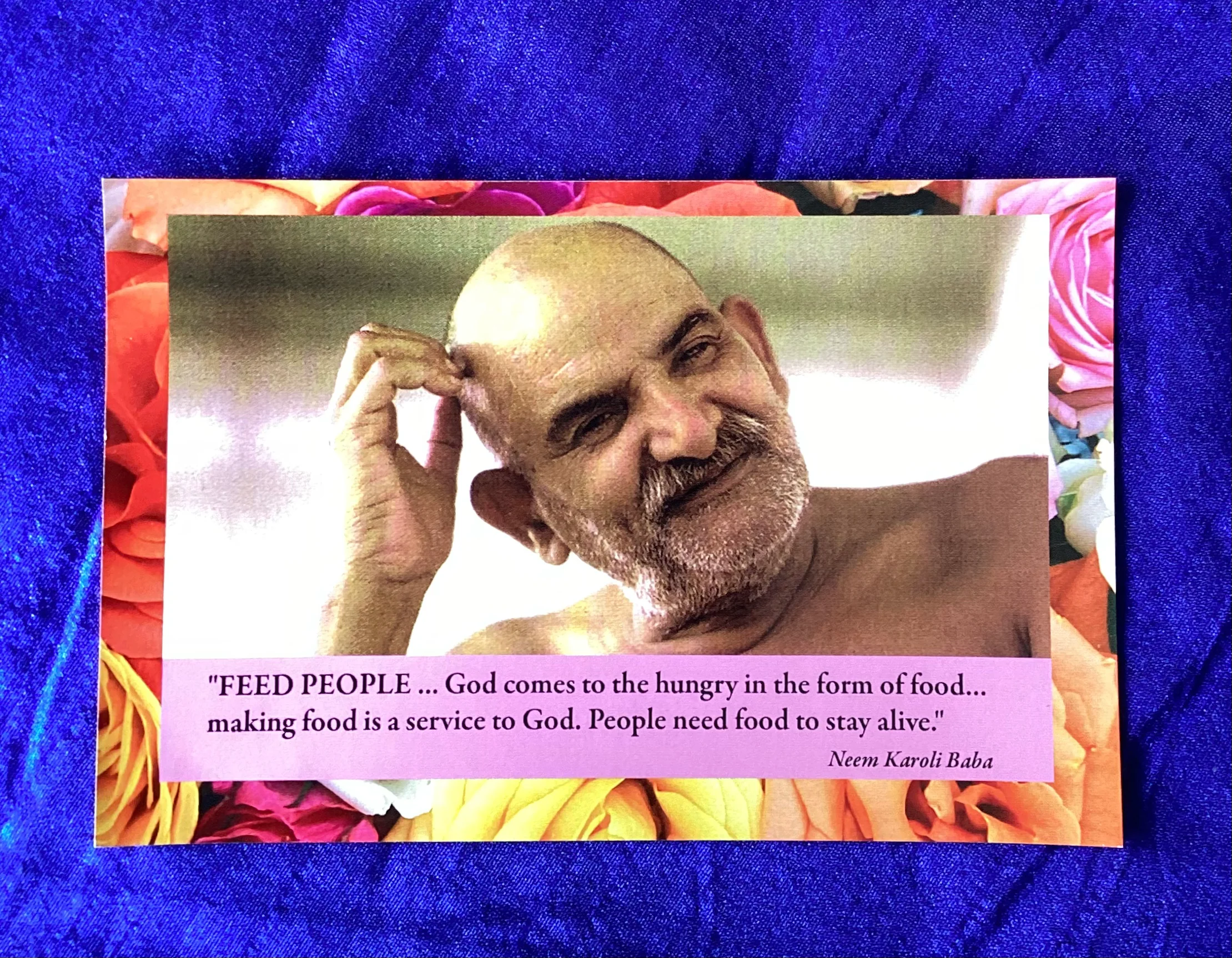 far Efe

"FEED PEOPLE ... God comes to the hungry in the form of food...
making food is a service to God. People need food to stay alive."
Neem Karoli Baba

aR