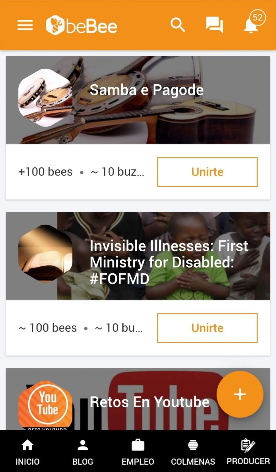 Samba e Pagode

 

+100 bees « ~ 10 buz...

Invisible Illnesses: First
Ministry for Disabled:
#FOFMD

 

~ 100 bees « ~10bu...

INICIO BLOG EMPLEO COLMENAS PRODUCER