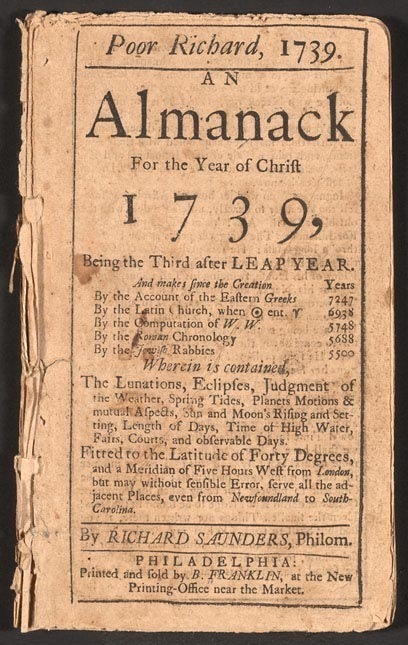 Poor 4 Kichard, 1739.

Almanack

For the Year of Ch

1730,

A Noon’, Hifhog ant Ser
v. Time of High Wiser