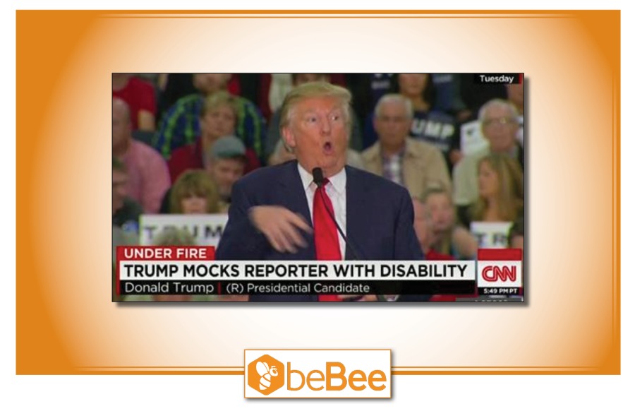 wd

[Vel] T
TTT MOCKS REPORTER WITH DISABILITY | oN |