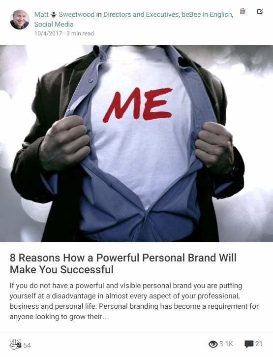 8 Reasons How a Powerful Personal Brand Will
Make You Successful