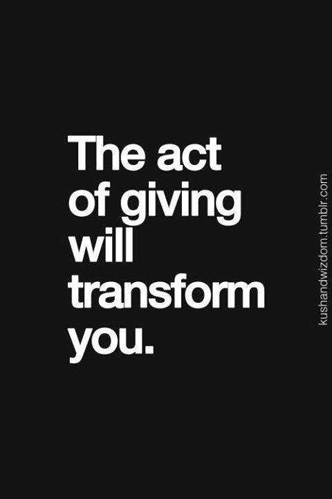 The act
of giving
"11

transform
\[olIR