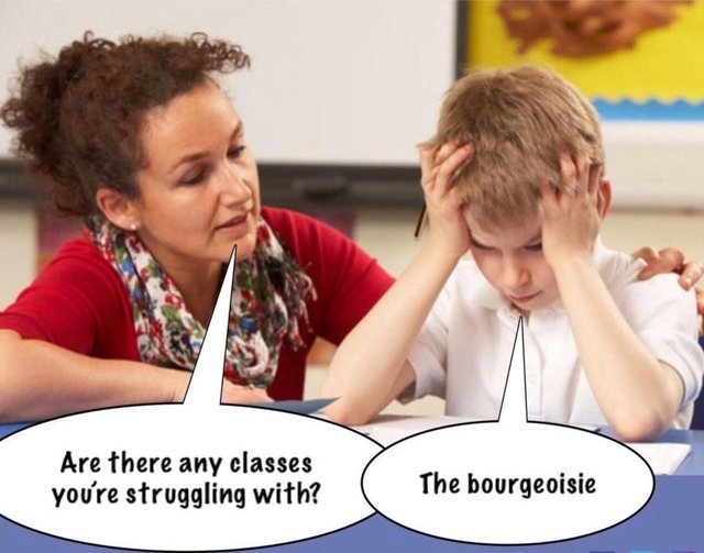 Are there any classes
you're struggling with? The bourgeoisie