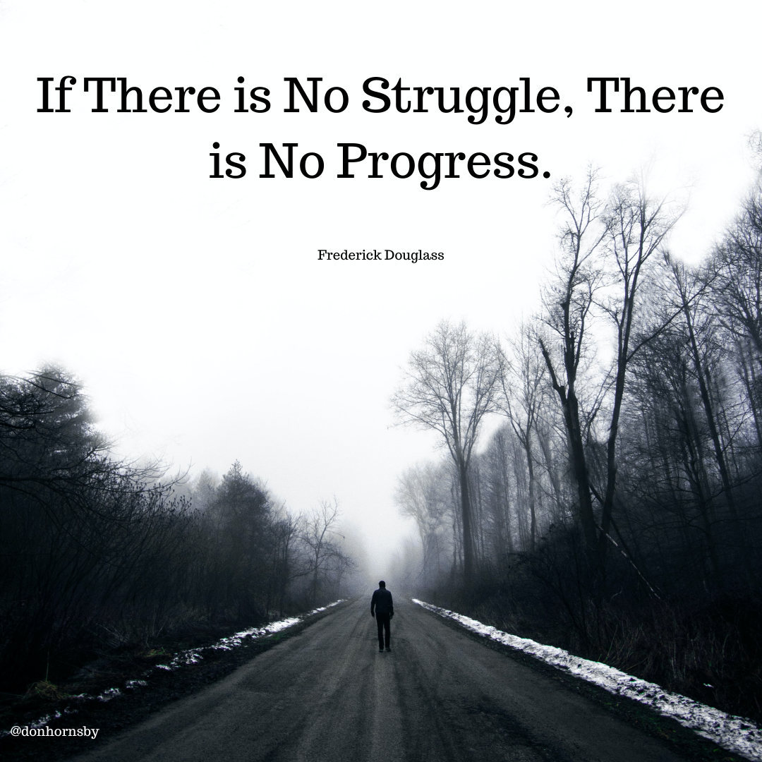 If There is No Struggle, There
is No Progress.

Frederick Douglass