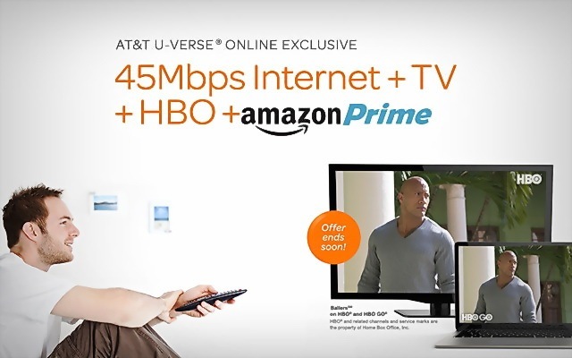 45Mbps Internet + TV
+HBO +amazonprime