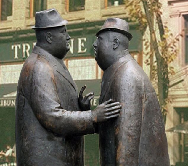 The Conversation Statue - Calgary