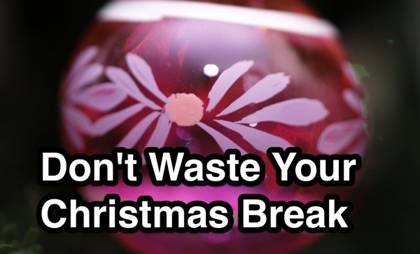 ’

Don't Waste Your
Christmas!'Break

\
\