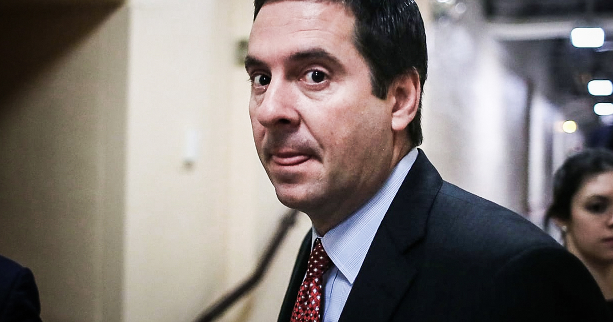 The slimy Rep. Devin Nunes of California is leaving for occupancy up Donald Trump’s ass.