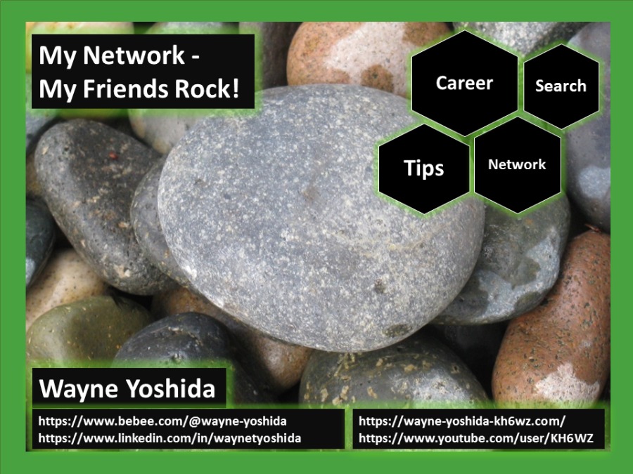 | n rd
My Network - I .

My Friends Rock!

   

Wayne Yoshida |

https://www.bebee.com/@wayne-yoshida
https://www.linkedin.com/in/waynetyoshida

  
 

https://wayne-yoshida-khéwz.com/
https://www.youtube.com/user/KH6WZ