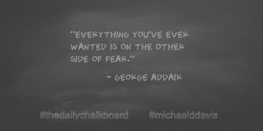 “EVERYTHING YOU'VE EVEK
WANTED IS ON THE OTHER
lA 27,

EAA vv (1

#hedailvehalkboard #michae!

dd avie