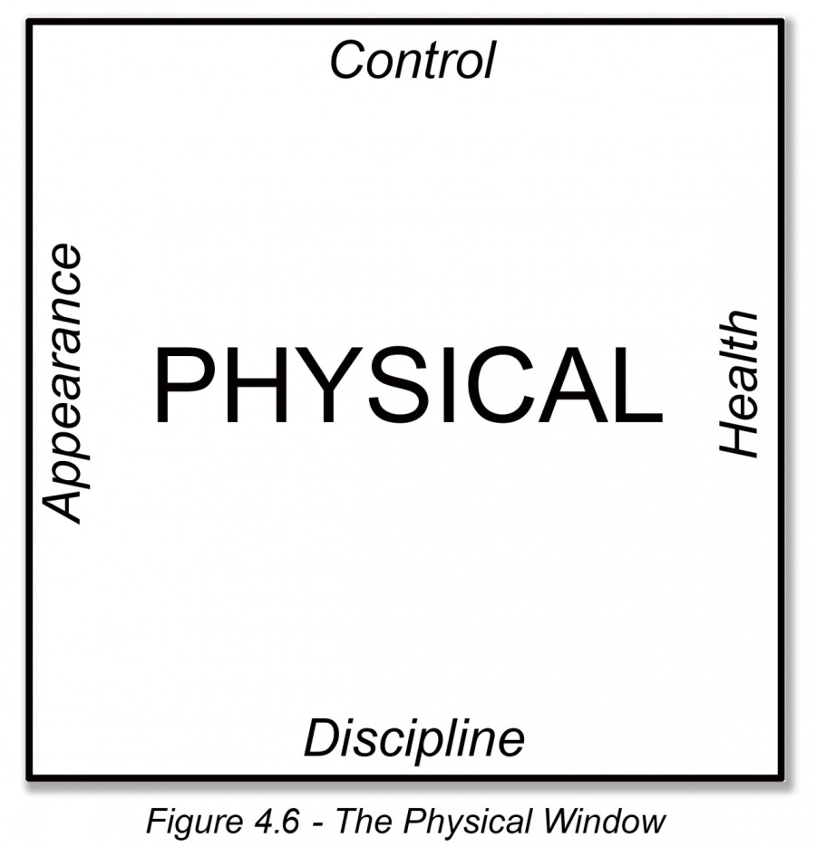 Control

PHYSICAL

©
Q
c
o
®
©
Q
Q
<

Discipline

 

Figure 4.6 - The Physical Window