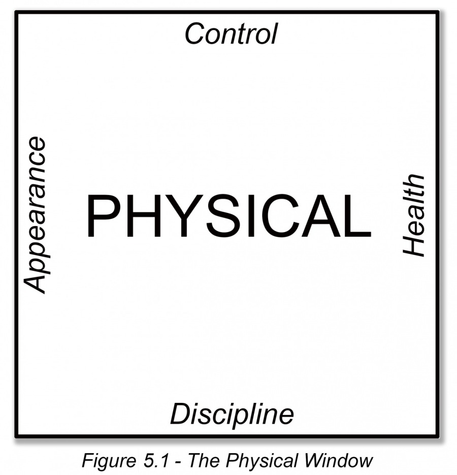 Control

PHYSICAL

©
Q
c
i
®
©
Q
Q
<

Discipline

 

Figure 5.1 - The Physical Window