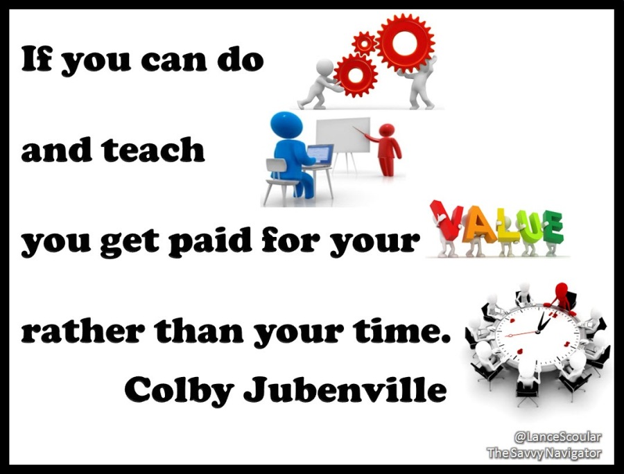 If you can do . 55
and teach 3 $

you get paid for your Wis us

rather than your time. w ~ A <

.

ERY o
Colby Jubenville wf

Glib Reel
flixa Sway Naver