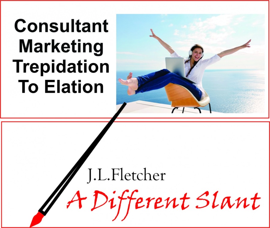 Consultant

Marketing IN a
Trepidation

To Elation |

 

 

J.L.Fletcher

A Different Slant