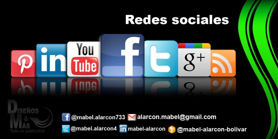 Redes sociales \

CLT EE AE RIEL I ELT NT ETTRT)
[Bl @mavet alarcond [fff mabel-alarcon @ @mabel-alarcon-bolivar