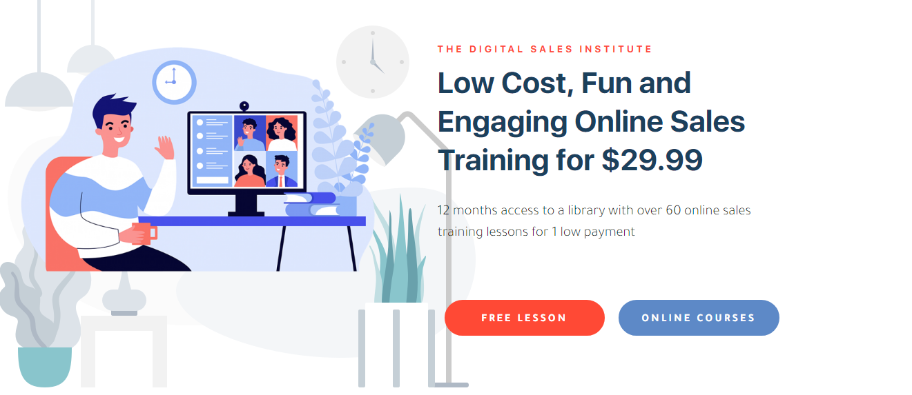 Low Cost, Fun and
Engaging Online Sales
Training for $29.99