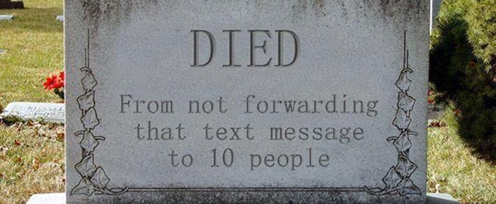 r DIED BN

not forwarding

that text message
to 10 people