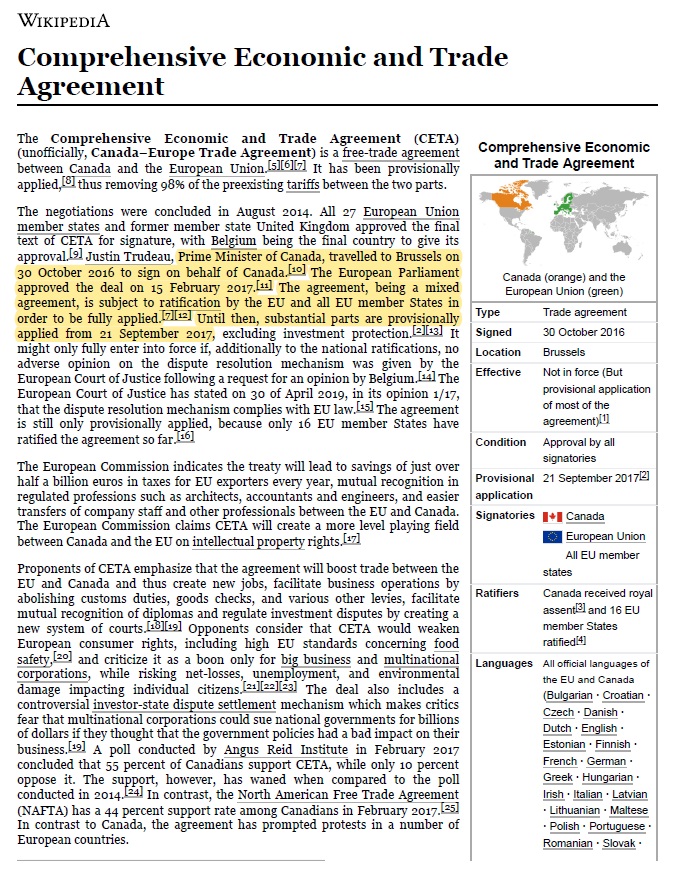 Trans-Pacific Partnership

 

The Trans Pacific Partnership (TPP),

 

Trans Pacific Partnership

 

 

Agreement, we 4 proposed trade 1 betwers. Australis, Brose;
Caza, Chile, Japaz, Malavsla, Mexico, New Zedand, Fem,
Tirta. aod the United Shtes vigand on 4 February 016 After the

Fed U5 presses Donald Trump withdrew the US sigratare from TPF in
Japaary zo: J3 the agreement conkd 307 be ratified as required apd dud aot
eater 1310 lofce. The TPRLAELES CORBI Eegotiated 4 oe 'rade agreement
cali Com 43d Progressive Agreement for Trans Pactc
Partaeriiip, ERE [Ecorporates most of the provisions of he TPF acd whic
entered into force oa 10 December 2018.

 

 

The TPP began as aa expansion of the Traps Pucstic Strategic Economic
Partaersaip Agreesent (TFSEP of P+) goed by Bria, Che, New Zealiad

Singapore ia 200, Beginaiag 13 >0ol, additional countries jouaed the
Sisson for a broader sgreemment Awstrabs, Candas, Japaa, Maine,
Metso, Peru, the Uatted States, 434 Vietnam, bringing the degotisting
cDaptries to twelve. In Jamaary 205, the United States withers from the
agroeraent 15] The other 1: TPP coutries agreed 1a May 2017 to revive itd
154 reached sgreemeet i Juanary 20:8 13 March 2018, the 1 Commies
sigaed the revised venion of the apreemaent, cabed Comperbeasve and
Progressive Agveeat for Tras Packie Partoership (21 After ratfication by
+x of thet (Attala, Canada, Japan, Mexico, New Zealand 43d Singapore),
the sgrremeat came Loto force bo those coupies 0a 10 December 201

 

 

 

  
   

 

   

 

 

TP coptaiad mexsares to lowe: both non tanff aad tnt
ade lis] and extablisd an ipvestor sta settlement

   

The ons.
barmens to

 

     
 

(15D) med] 2] The US. International Trade Commision JJ 7
Peterson Izatrate for Intemational Trotomics, the World Bank 4nd the
Oe of the CTorl Tioaomat #f Clobal ARairs Canada found the fina!

 

agrvemnent would, ratified, lead 10 ne? panitive econo outcome fot al
signatories, while an aaalyss
University economists found the agreemeet would adversely
Sigastories D421) Mary obnervers have arpaed the trade deal wouid have
served 4 geopolitical purpose, namely fo reduce the ugnatorie’ depeadence
o6 Chisese trade aad brig the ugnaoties cows lo the Uatted
Staten Daloadoall 4)

 

       

Contents

Membership

   
  

conomec Partnering Agrvenent

 

Trans-Paciic Partnership

Sugetoxies

Hantars

| peponsey
Language

 

 

+ October 7o1AEEY
4 tceruary 16
Ashore tam Seman
Hamat yt raged
ronson x 7 years
ste ate tet
or thot 6 shes
cresgrreg to 2 of
aw of carat
wise)

.

- ee

04 Camm

fy CP

ope

 

New festa

Logler, geevatios oe
aro too