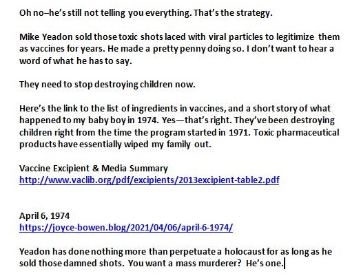 Control opposition groups or personages
are those who rave about their

accomplishments and produce zero

or negative results. Anyone who says
they've been working to protect
our children in past decades would have
been fired from any job had they i
produced such negacve results.

Polio Hib