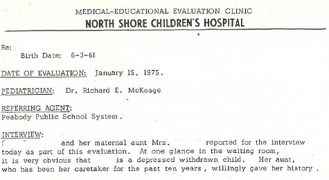 C-IDYCATIONAL TVALUATION

NORTH SHORE CHILDREN'S ¢ HOSPITAL