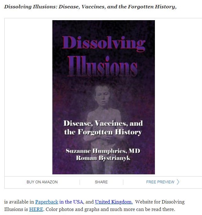 Dissolving Hlusions: Disease, Vaccines, and the Forgotten History,

Discase, Vaccines, and
the Forgotten History