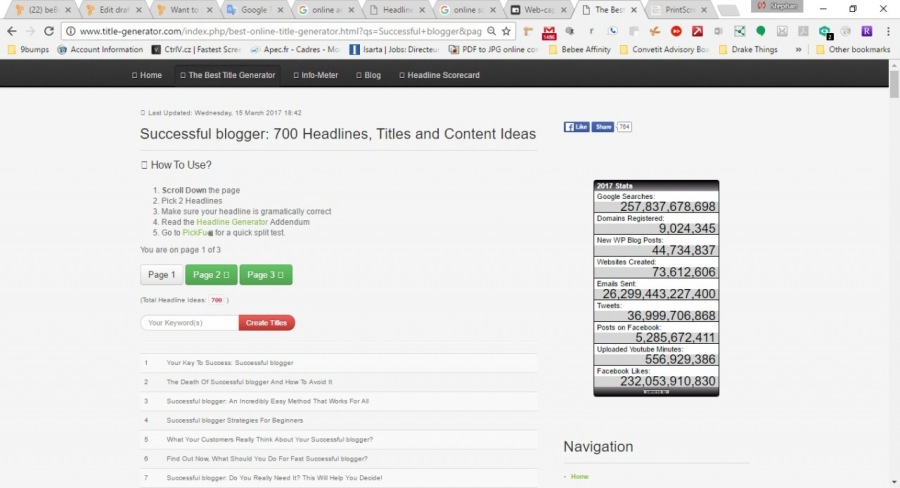 essful blogger 700 Headlines. Titles and Content

 

$29.20.

 

Navigaton