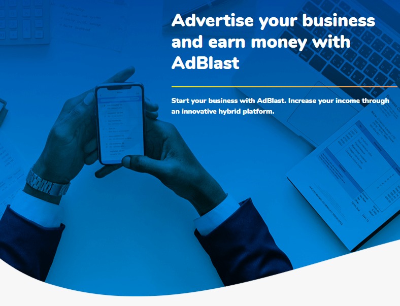 Advertise your business
and earn money with
JY. [ET

Start your business with AdBlast. Incresse your income through
CYL TEL