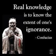 Real knowledge
ERT
LRU

ignorance.

Contucius