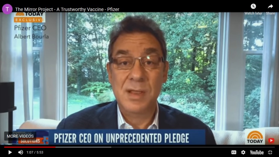 The Mirror Project - A Trustworthy Vaccine - Pfizer
ODXAY 2

 

heen 1111 NTR

> © oss