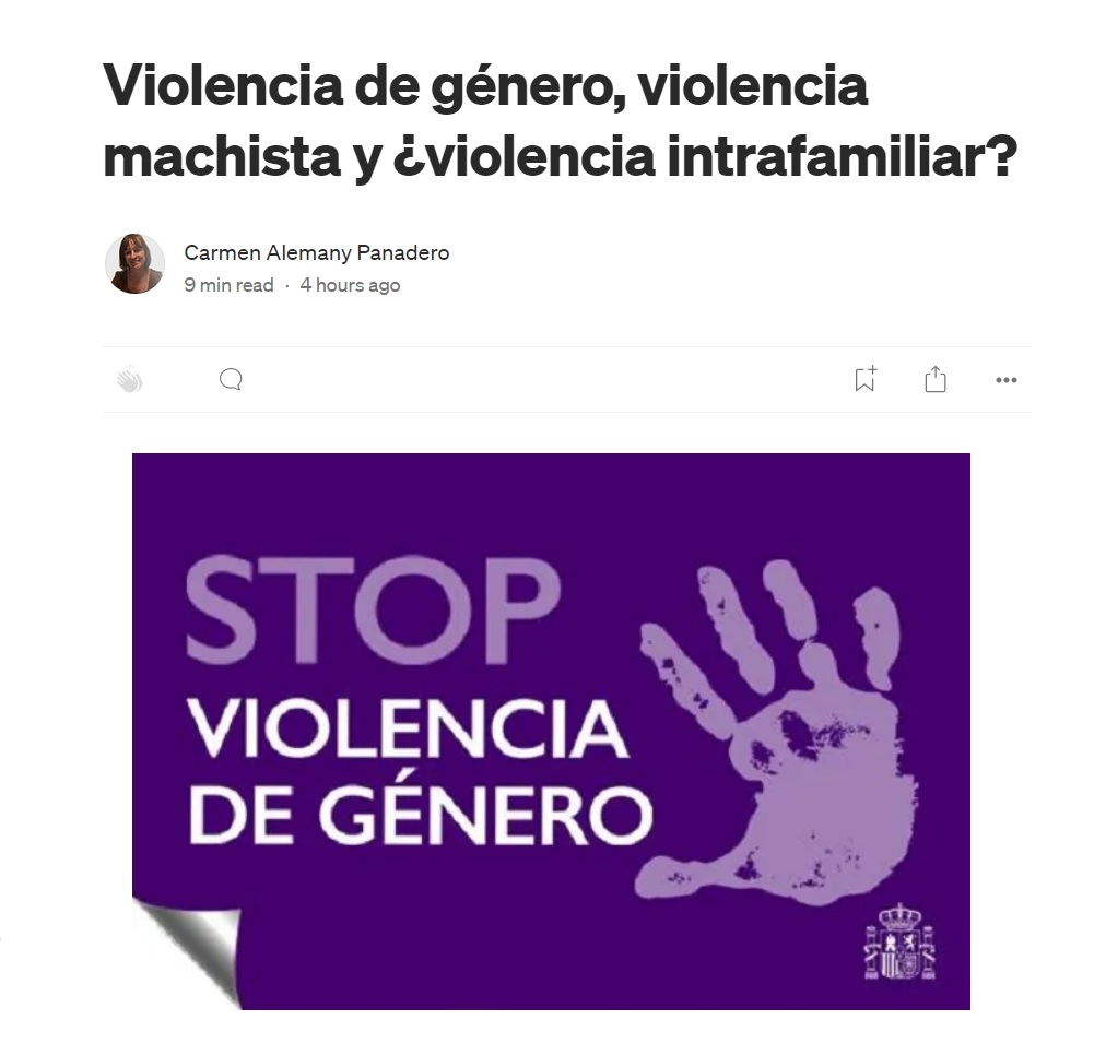 Violencia de género, violencia
machista y ¢violencia intrafamiliar?

$ Carmen Alemany Panadero
9minread 4 hours ago

VIOLENCIA

DE GENERO
“