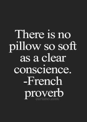There is no
pillow so soft
as a clear
conscience.
BCs}
proverb