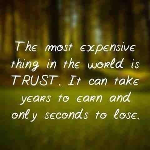 The most LI
thing in the world is
YR RL
years to earn and
only seconds to lose.