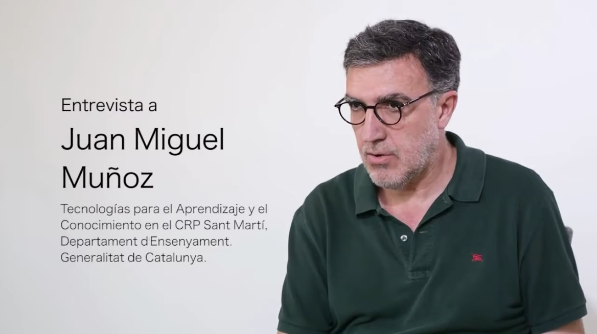 Entrevista a
Juan Miguel
Munoz

Tecnologias para el Aprer
Conocimie
Departamen

Generalitat de Catalunya