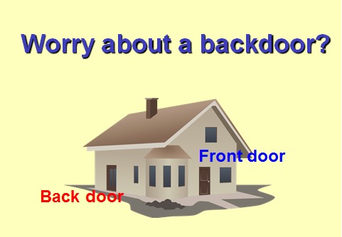 Worry about a backdoor?