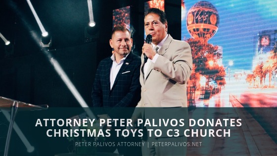 ATTORNEY PETER PALIVOS DONATES

CHRISTMAS TOYS TO C3 CHURCH