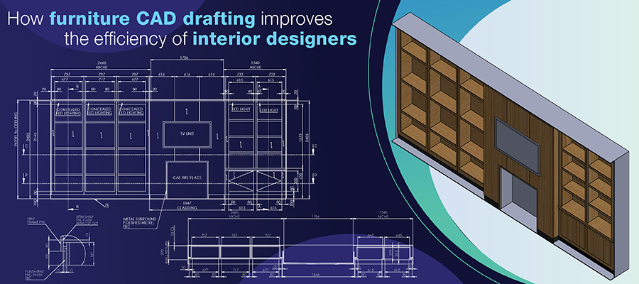 How furniture CAD drafting improves
the efficiency of interior designers