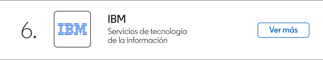 IBM

Servicios de tecnologia
de la informacion