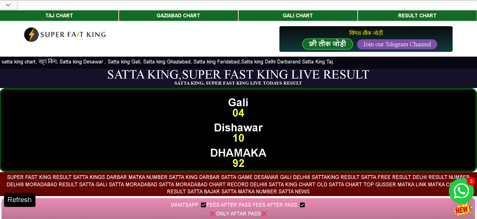 GAZIABAD CHART GALI CHART RESULT CHART

[RURENIERE Bl]

Ie 2 =
¢ pagel rl PEER UTI EE UhIRE ITN]

 

satta kang chart, d¢T bil, Satta king Desawar . Satta king Gali, Satta kong Ghaziabad, Satta king Fandabad. Satta king Delhi Darbarand Satta King Taj

SATTA KING,SUPER FAST KING LIVE RESULT

SATTARKING, SUPER FAST KING LIVE TODAYS RESULT

cl
04

Dishawar
10

DHAMAKA
LY]

= >
SUPER FAST KING RESULT SATTA KINGS DARBAR MATKA NUMBER SATTA KING DARBAR SATTA GAME DESAWAR GALI DELHI6 SATTAKING RESULT SATTA FREE RESULT DELHI RESULT NUMBER
DELHIE MORADABAD RESULT SATTA GALI SATTA MORADABAD SATTA MORADABAD CHART RECORD DELHI6 SATTA KING CHART OLD SATTA CHART TOP GUSSER MATKA LINK MATKA Cg
RESULT SATTA BAJAR SATTA MATKA NUMBER SATTA NEWS

REE