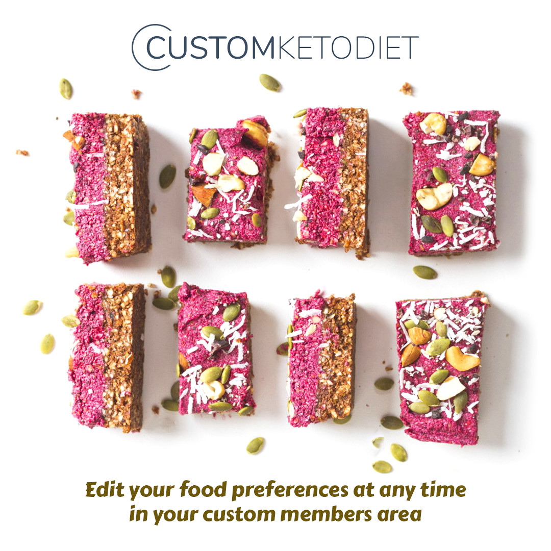 (CUSTOMKETODIET

 

Edit your food preferences at any time
in your custom members area