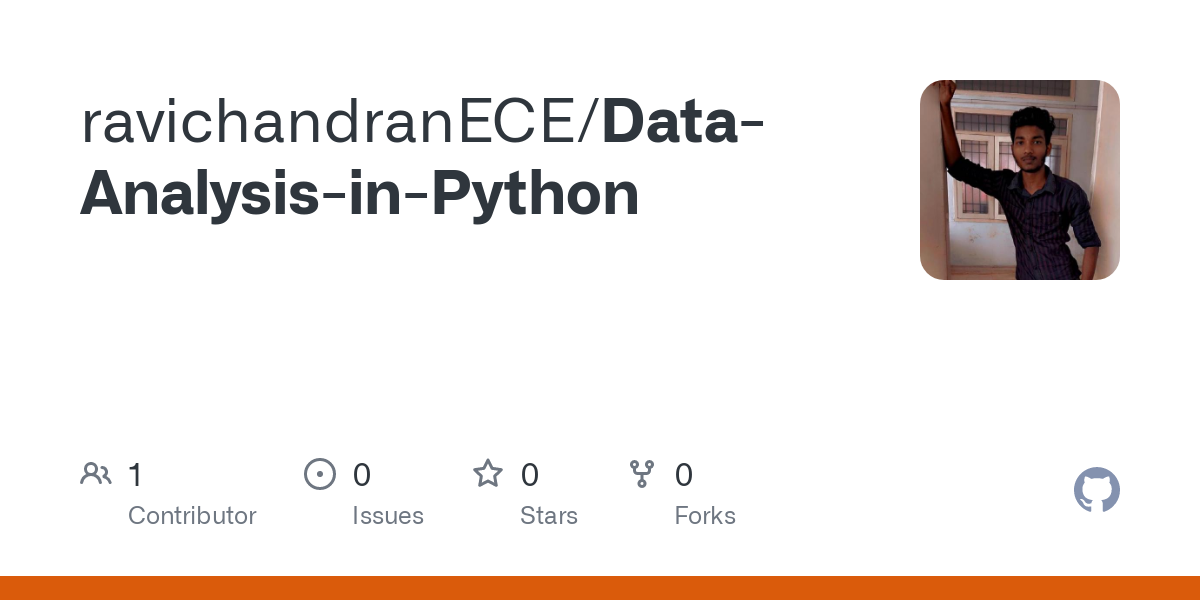 ravichandranECE/Data-
Analysis-in-Python

 

A ®o 0 %¥ 0 oO

Contributor Issues Stars Forks