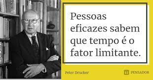 Pessoas eficazes sabem que tempo é o... Peter Drucker - Pensador - Pessoas
eficazes sabem

que tempo é o

fator limitante