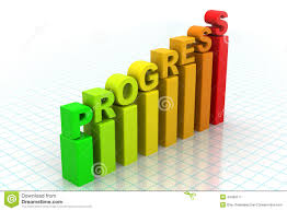 Gráfico Do Progresso Do Negócio Ilustração Stock - Ilustração de estoque,  altura: 44489111