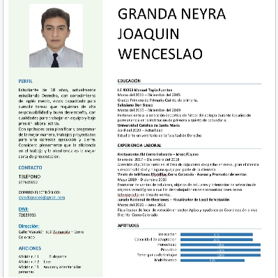 Joaquin Wenceslao Granda Neyra