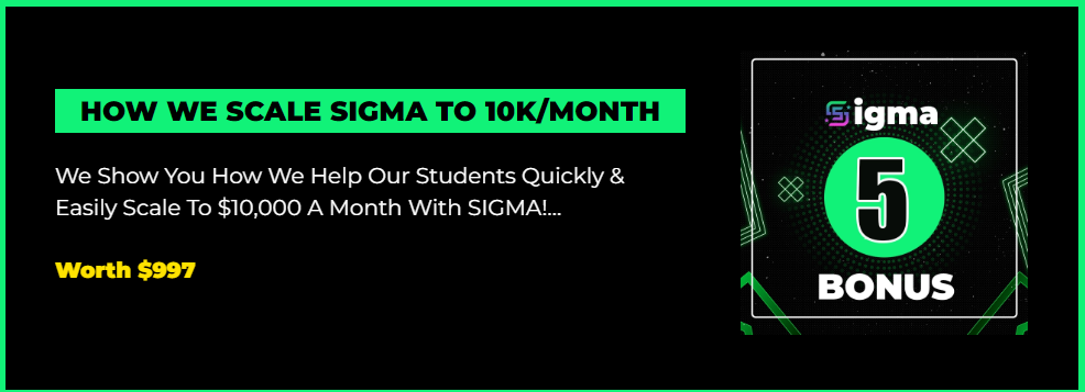 Look, Sigma is not one of those “trash” or untested app
We know what it's capable of.

However, in the unlikely event that you fail to use
Sigma for ANY REASON. We insist that you send us an
email... It's simple, if you don't make money... We don't
want your money.

We make more than enough with Sigma. And no need
to keep your money if you're not gonna use it

Not just that. We will send you $250 as a gift for
wasting your time.

Worst case scenario, you get Sigma and don't make
any money... You will still get paid $250 for trying it out

 

MONEY BACK