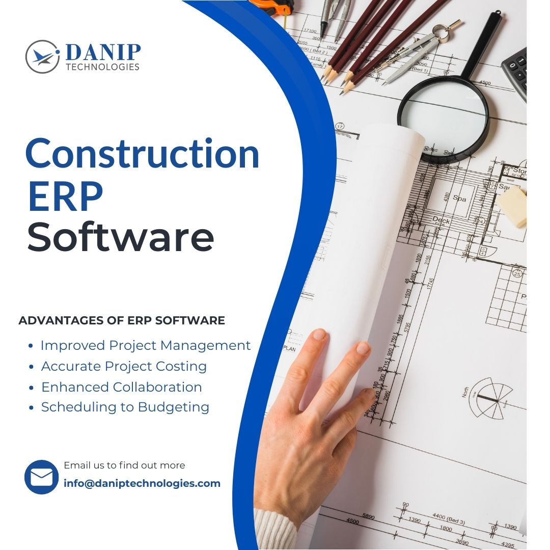 5s DANIP

TECHNOLOGIES

  
  
 

Construction
ERP
Software

 

ADVANTAGES OF ERP SOFTWARE
* Improved Project Management
* Accurate Project Costing
* Enhanced Collaboration
* Scheduling to Budgeting

Email us to find out more
info@daniptechnologies.com