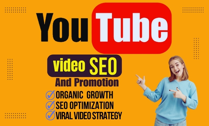 You( [1

video SEQ §
And Promotion ~~ J
ORGANIC GROWTH ha
SEO OPTIMIZATION 7
VIRAL VIDED STRATEGY