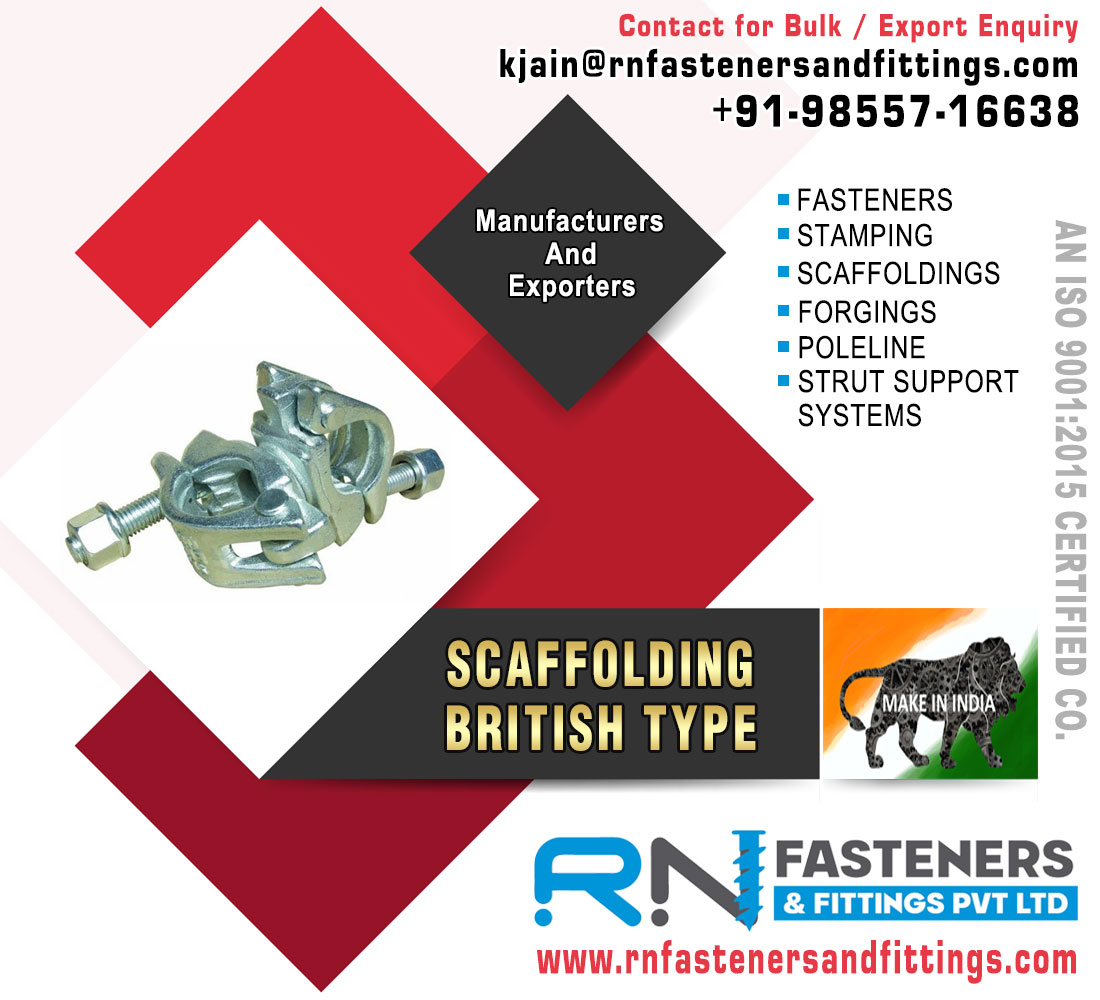 Contact for Bulk / Export Enquiry
kjain@rnfastenersandfittings.com

+91.98557-16638

 
 
 
 
 
 
 
 
 
 
 

Manufacturers = FASTENERS
IY = STAMPING
FCG = SCAFFOLDINGS
= FORGINGS
= POLELINE
= STRUT SUPPORT

SYSTEMS

   

RATT] [t
BRITISH TYPE

RIN] FASTENERS
|!

www.rnfastenersandfittings.com