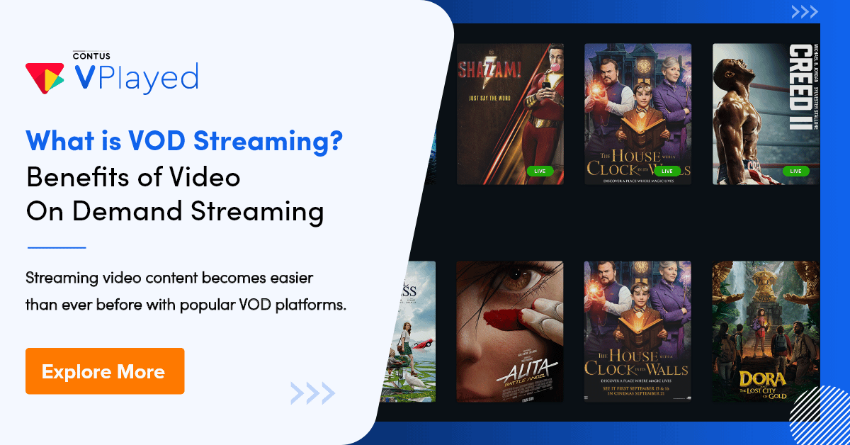 TC VP ayed

What is VOD Streaming?
Benefits of Video
On Demand Streaming

 

Streaming video content becomes easier
than ever before with popular VOD platforms.
