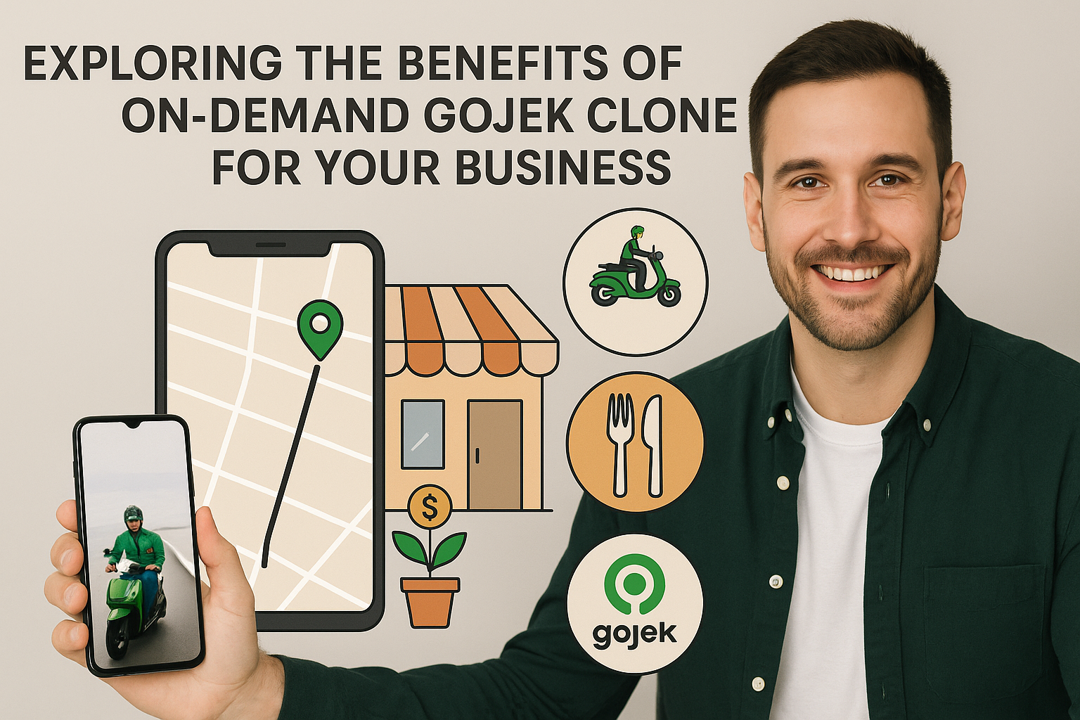 EXPLORING THE BENEFITS OF
ON-DEMAND GOJEK CLONE
FOR YOUR BUSINESS