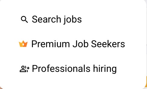 Q Search jobs
Premium Job Seekers

&: Professionals hiring
